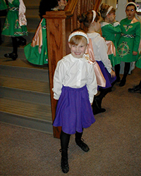 Anna's first dance performance